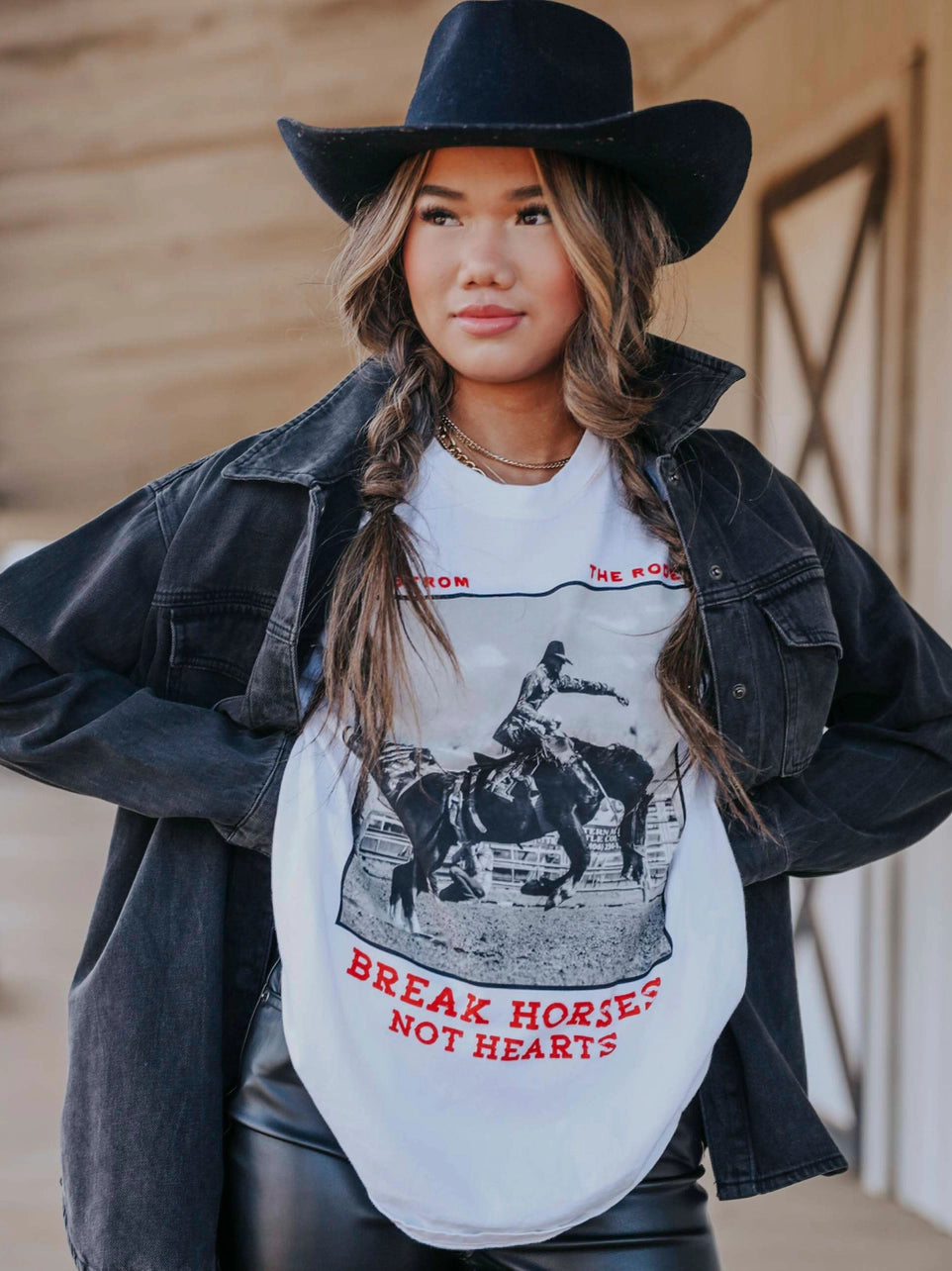 Break Horses Not Hearts Graphic Tee
