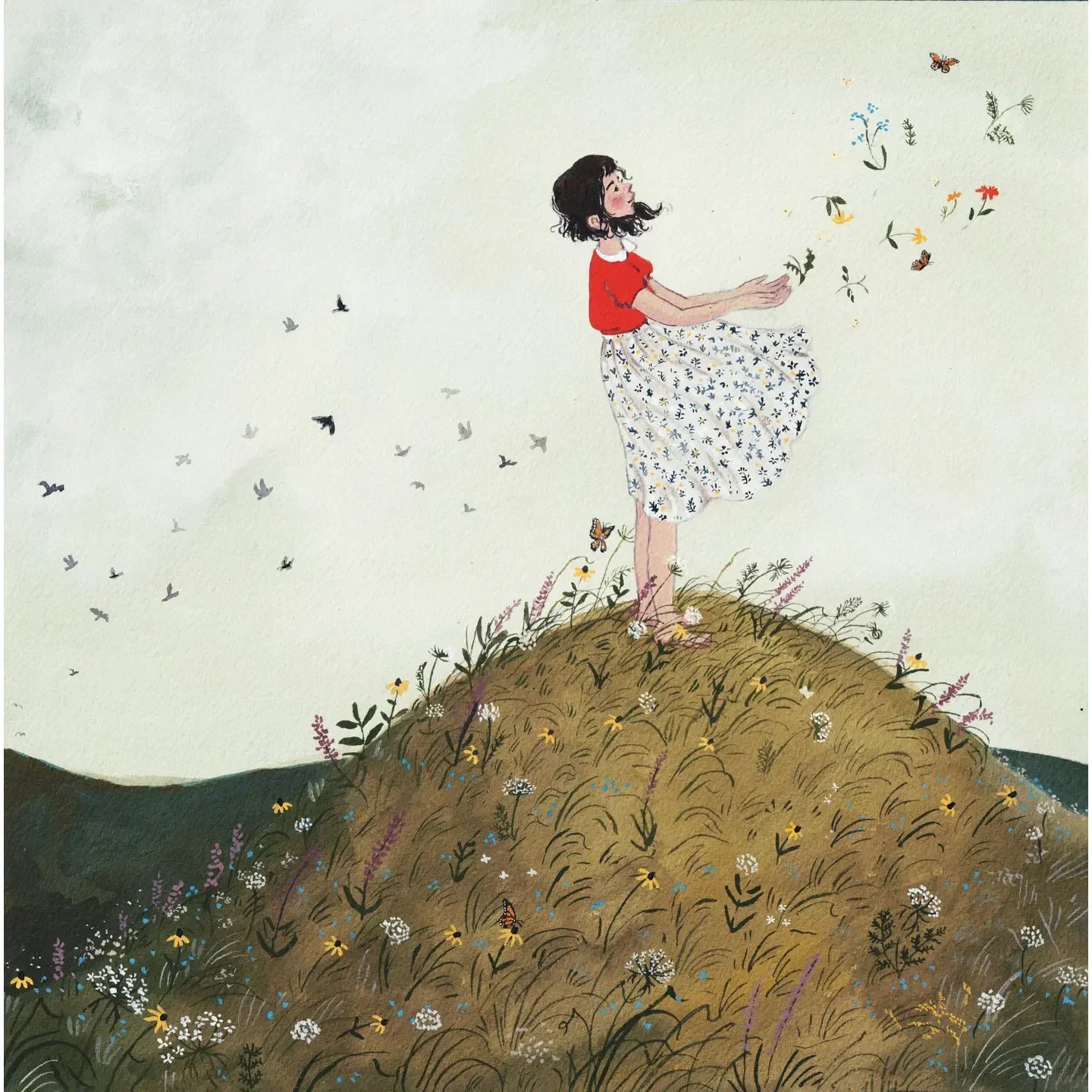 Farewell To Summer 8x8 Art Print