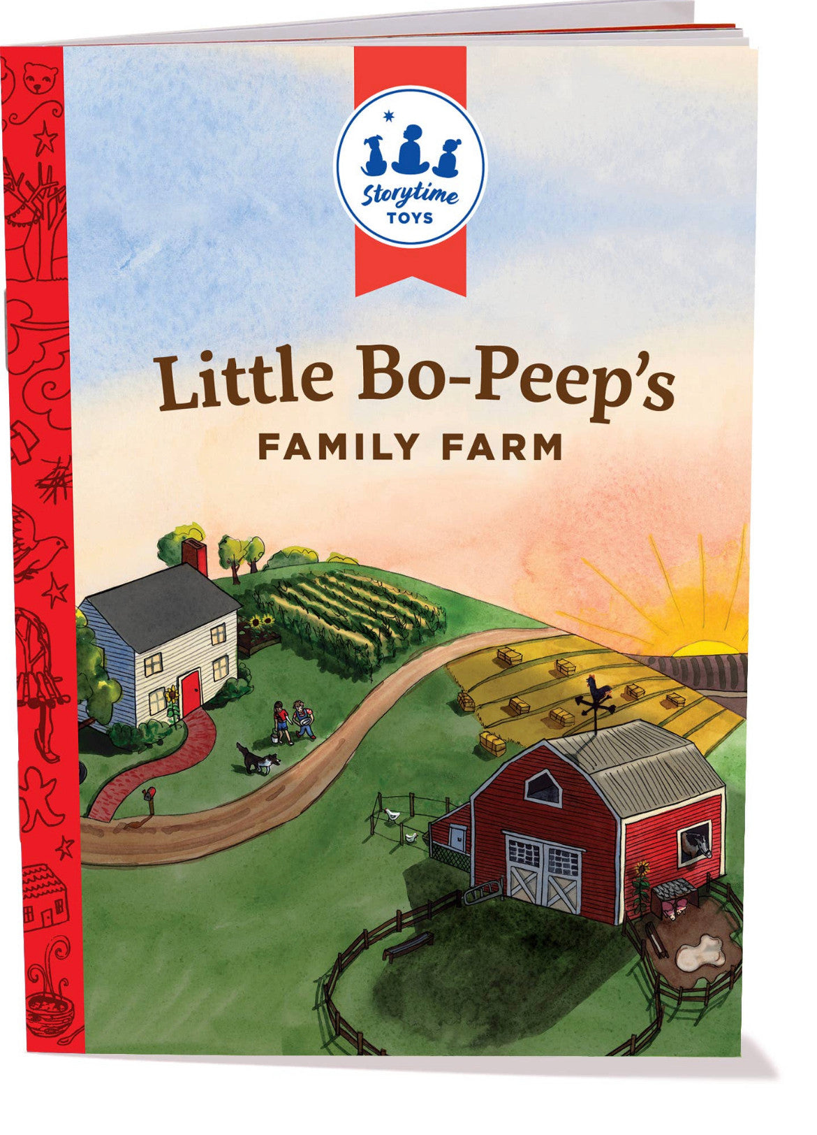 Little Bo Peep's Family Farm Book and Play set