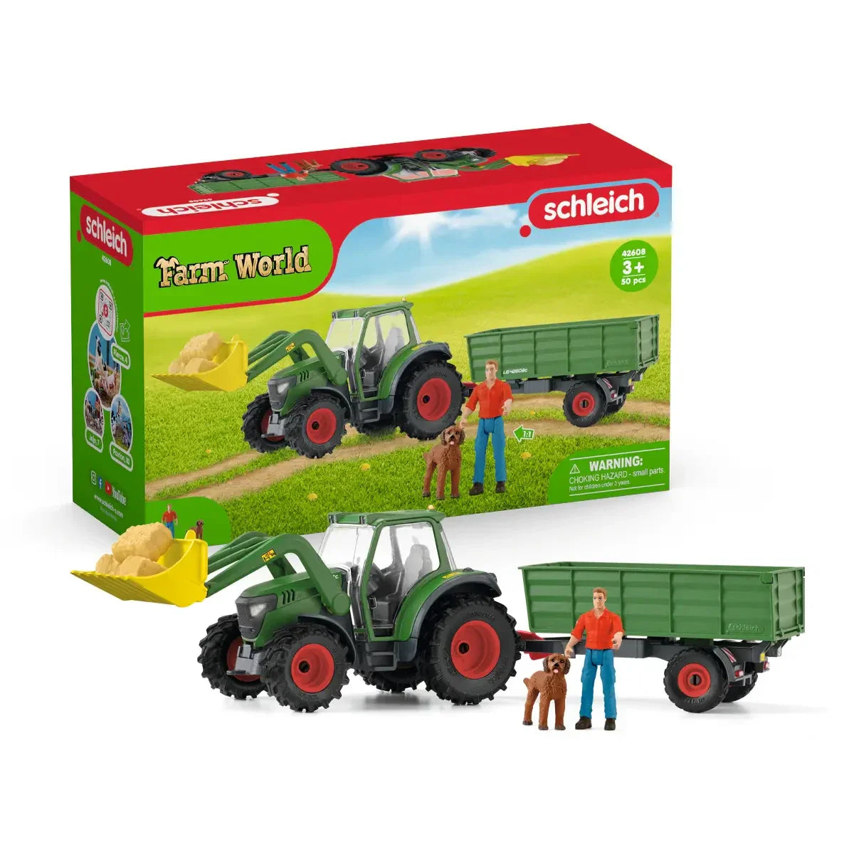 Tractor with Trailer Farm Toy