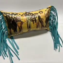 Cowgirls in Wooly Chaps Pillow