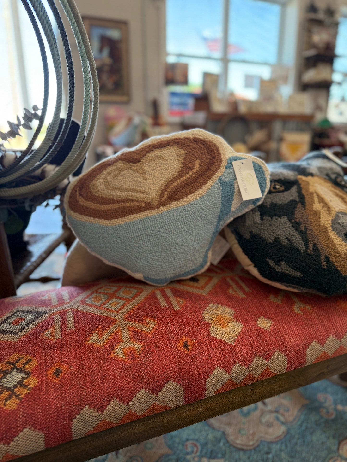 Latte Hook Pillow