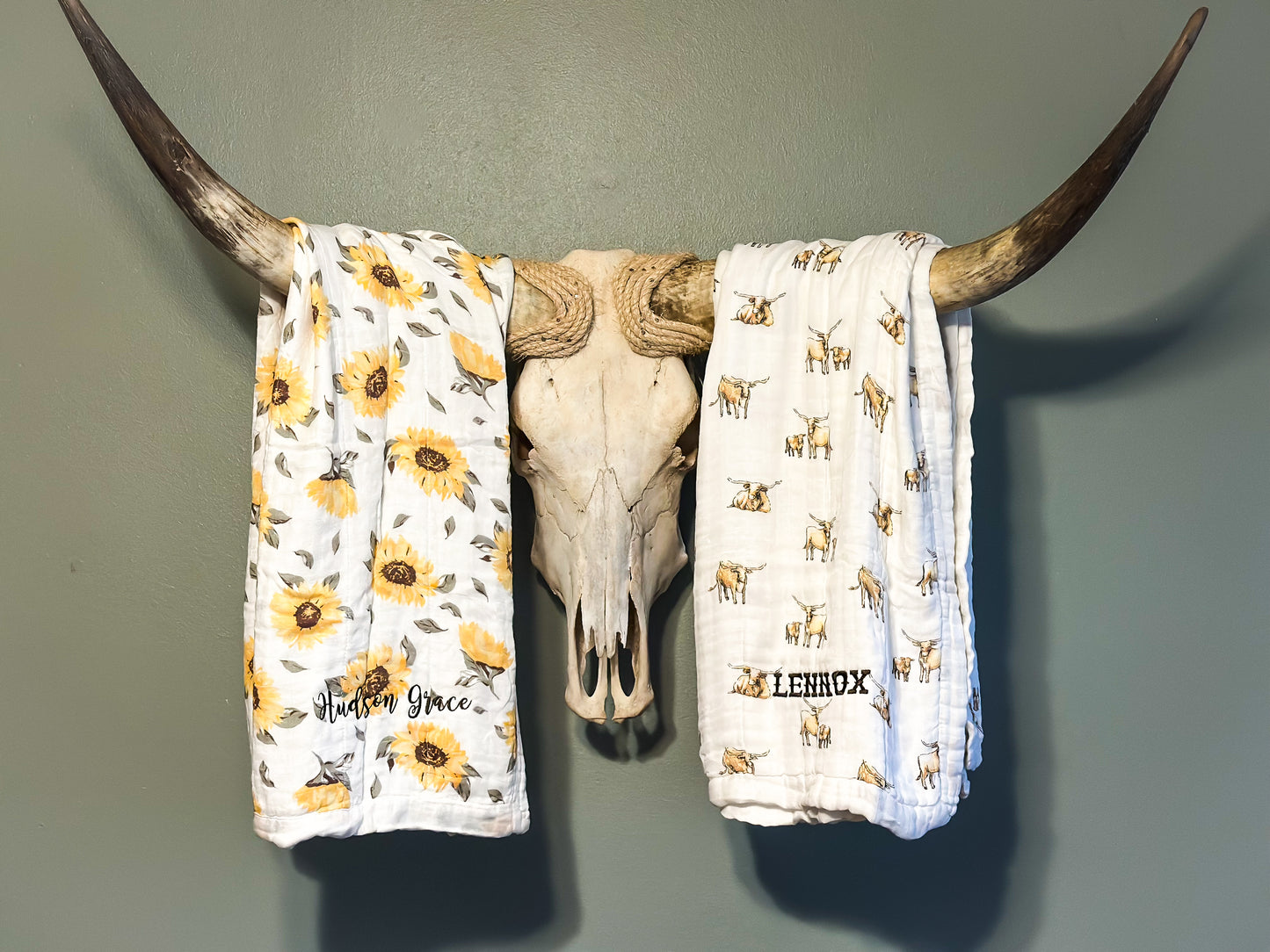 Longhorn Bamboo Blanket