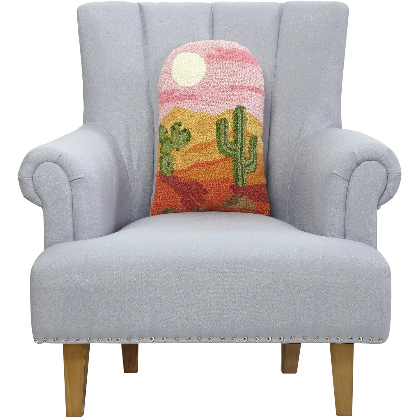 Western Desert Scene Shaped Hook Pillow