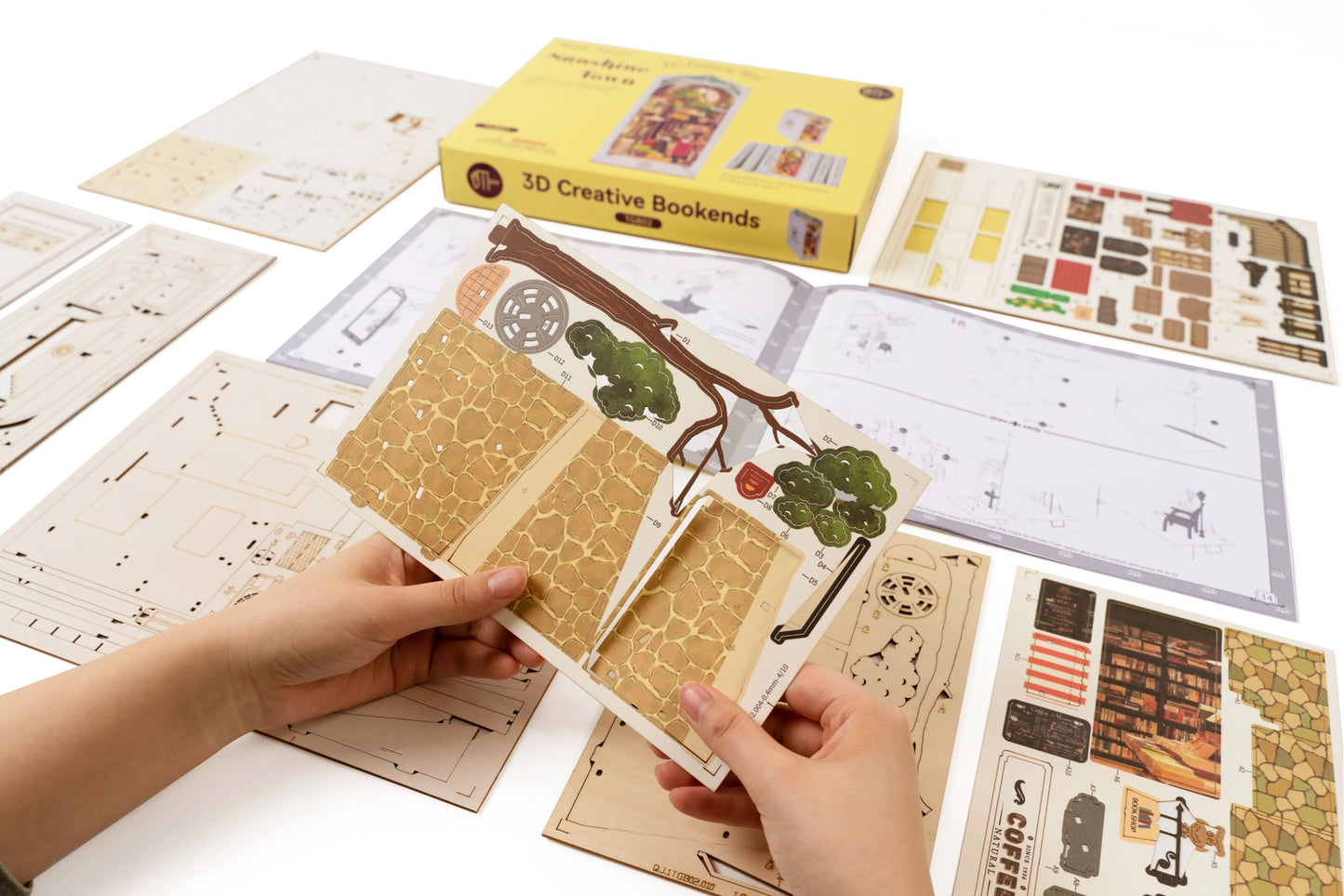 Diy Miniature House Book Nook Kit: Sunshine Town