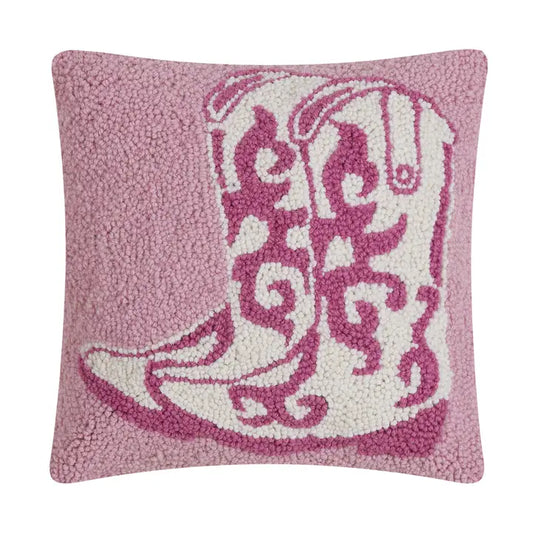 Pink Boots Hook Pillow