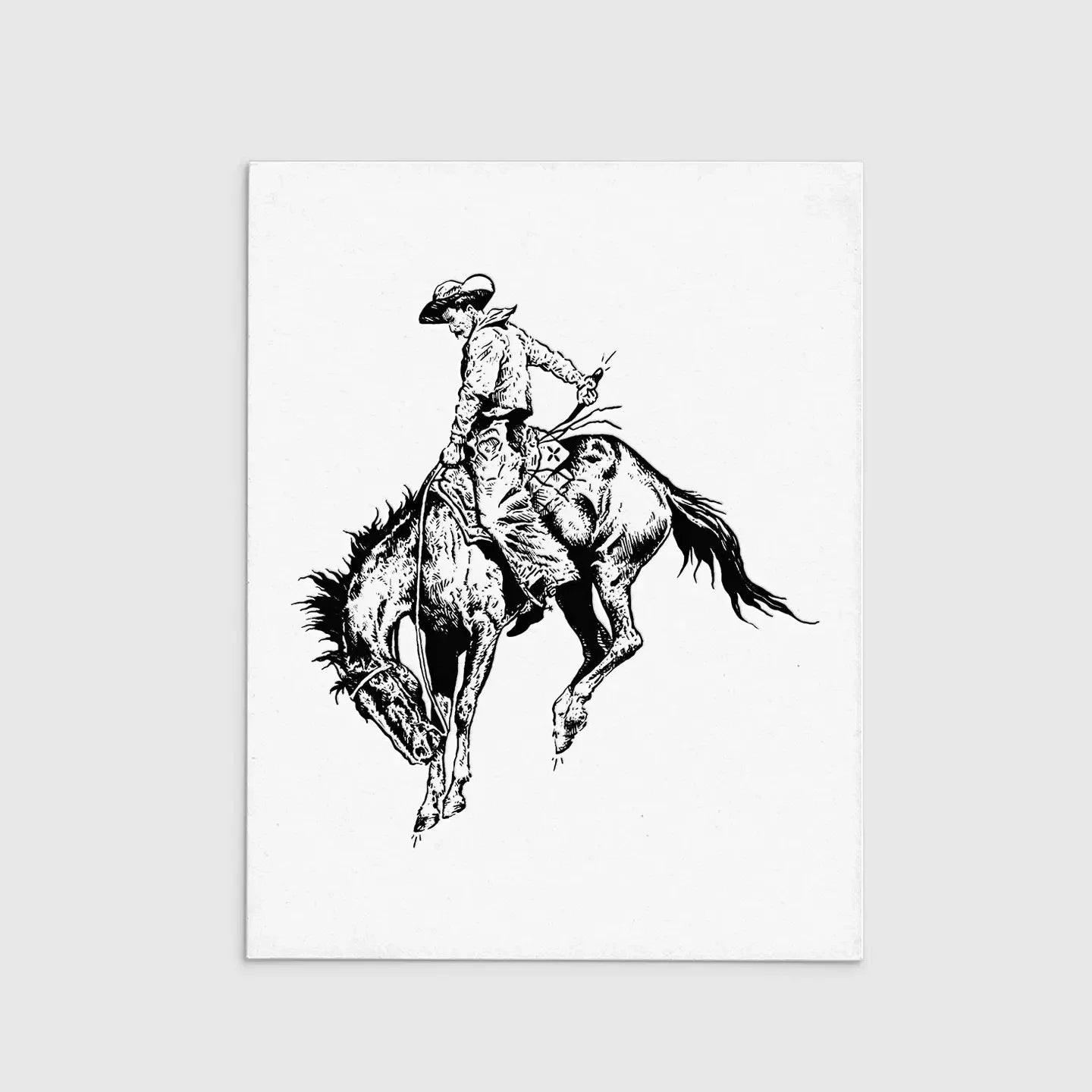 R. Rebellion Cowboy Letterpress Print