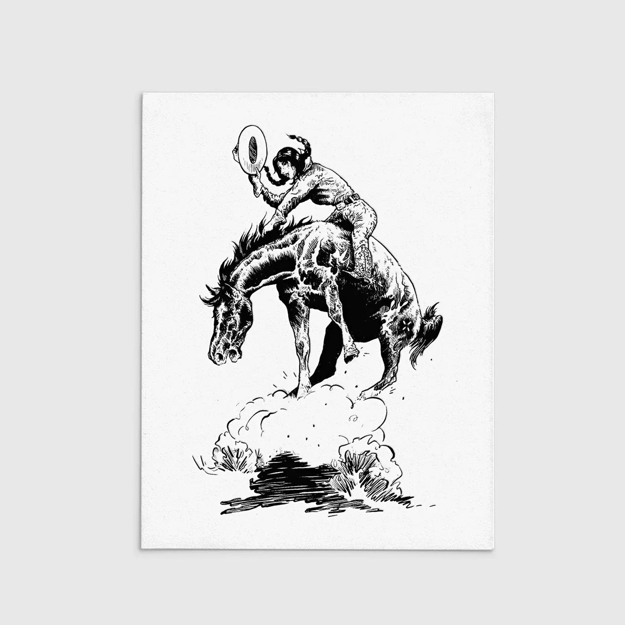 R. Rebellion Cowboy Letterpress Print